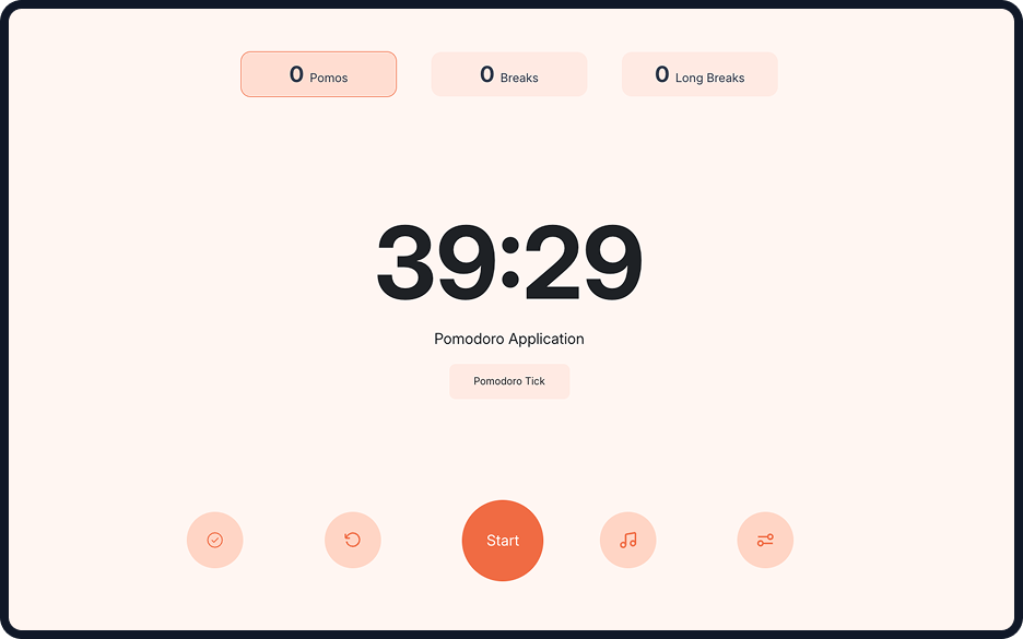 Pomodoro Timer UI